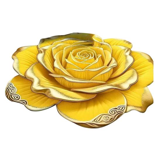 Floral Plush Floor Mat 3D Visual Flower Shaped Bath Mat Non-Slip Absorbent Floor Rugs for Bedroom Kitchen Bathroom Sofa Coffee Table