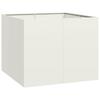 White Pot 100X100X80 Cm Steel