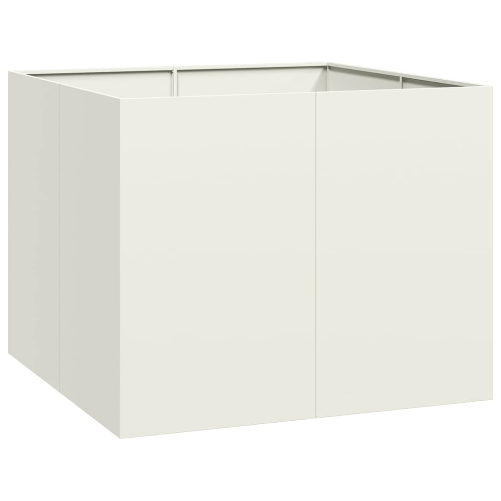 White Pot 100X100X80 Cm Steel