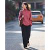 Demana Women's Cozy High-Neck Plaid Knit Sweater