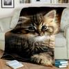 Roztomilá kočka kaliko, kočka Garfield, perská kočka, kreslená deka Ragdoll, měkká deka pro domácí ložnici přikrývka na pohovku pro děti