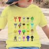 Nuova T-shirt Sprunki per Bambini Cartone Animato Gioco Sprunki Stampata Top Magliette Ragazzi Ragazze Casual Manica Corta T-shirt Estate Abbigliamento per Bambini