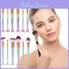 Beautiful Mermaid Makeup Brush Set With Nylon Bristles For Flawless Application And Stylish Design