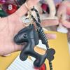 Year of the Horse, leather pony keychain pendant, simulated leather pony pendant, there will be money soon, trendy bag pendant.
