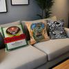 Classic Jagermeister Tin Sign Bar Pub Decorative Room Aesthetics Pillow Case Home Decor Bedroom Sofa Bed Couch Pillow Cover