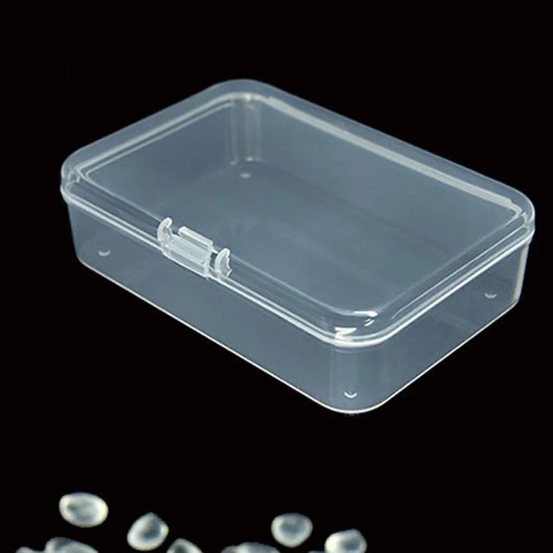 Fittings Plastic Box Container Crafts Jewelry Keeper New Organizer Parts Receiving Rectangle Storage Transparent
