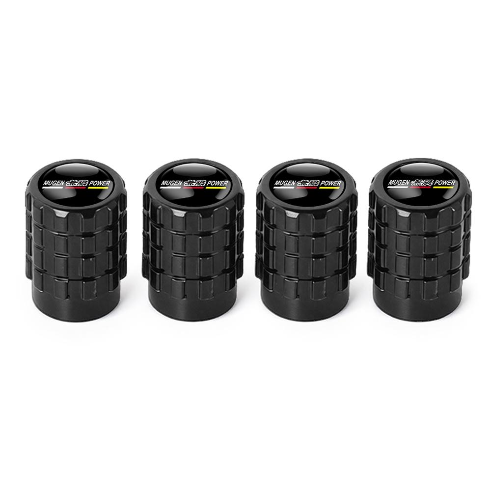 4Pcs Car Wheel Tire Valve Cap Stem Cover Auto Accessories For Honda Civic FIT Accord Prelude CRV 5th City CRZ CRX Jazz HRV Pilot