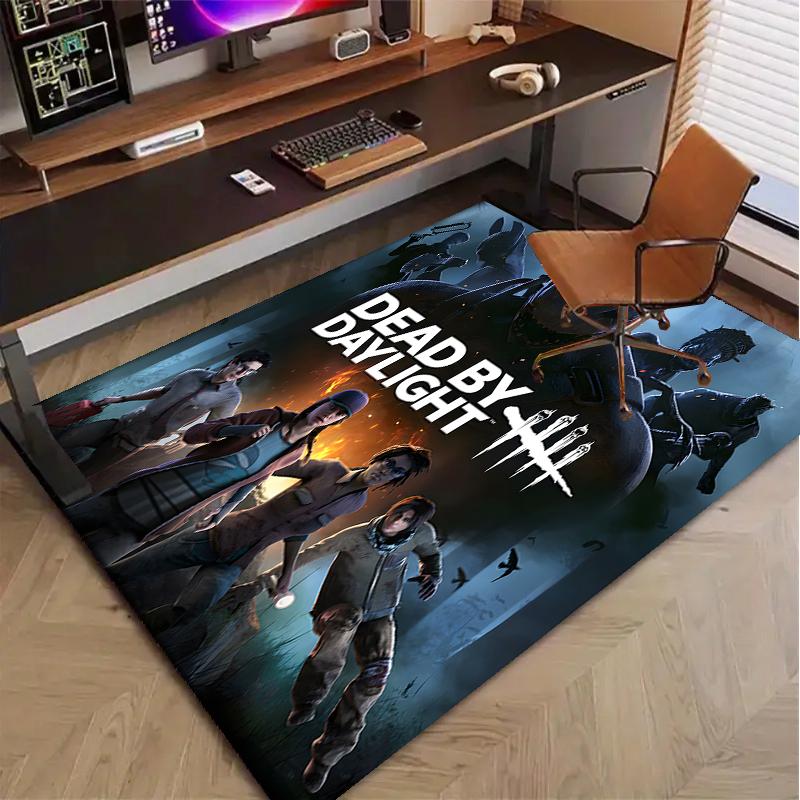 Dead by Daylight Polyester Carpet, Soft Indoor Mat for Office Chair, Living Room, Computer Desk - Decorative Home Office Rug Design