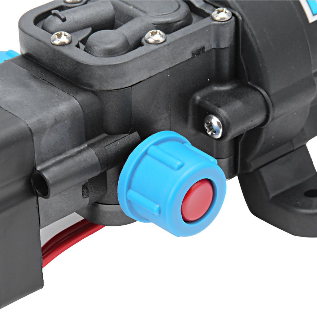 Pompă de apă electrică cu diafragmă micro de înaltă presiune, autoamorsantă, 80W, 12V DC pentru spălarea mașinii, presiuni