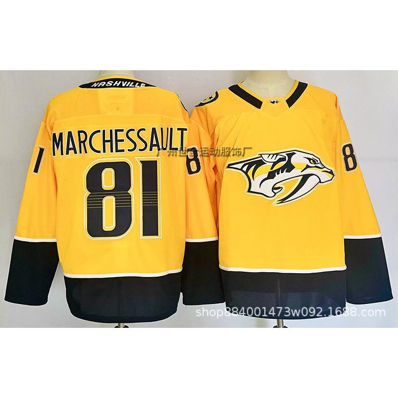 Mens Retro Ice Hockey Jersey Custom Embroidered 59 Nashville Predators Style Training Shirt Cotton Blend