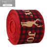 Xmas Gift Christmas Ribbon DIY Burlap Ribbon New Fabric Swirl Ribbon