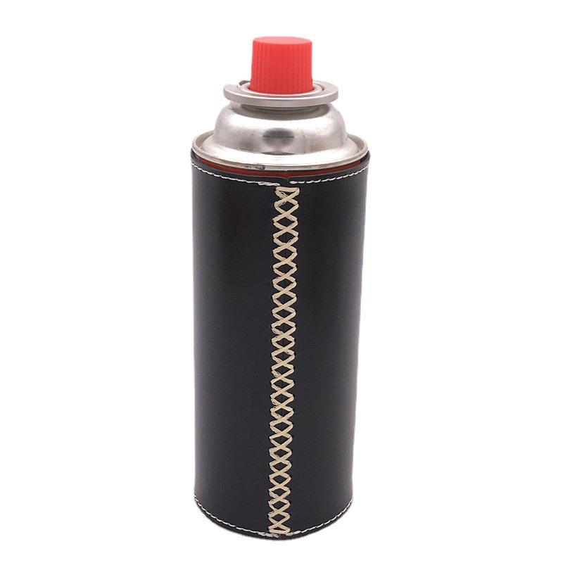 250g Insulated Leather Gas Can Cover for Outdoor Camping and Mountaineering