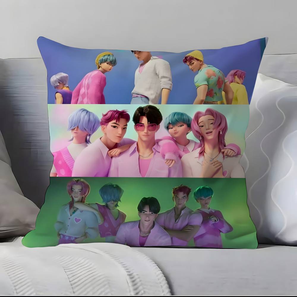 Anime Saja Boys KPopS D-Demon H-Hunters Pillow Case Pillowcase Soft Skin Friendly & Comfortable with a Hidden Zipper