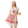 Women's Printed Beer Clothing Bavarian National Maid Dress