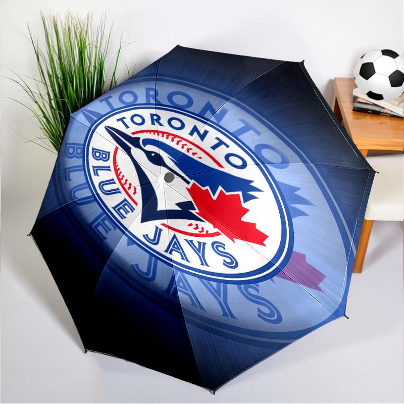 Blue Jays Logo Umbrella 8-Frame for Travel, Camping, Casual Lightweight Portable Umbrella, Essential for Every Family Holidays Gift
