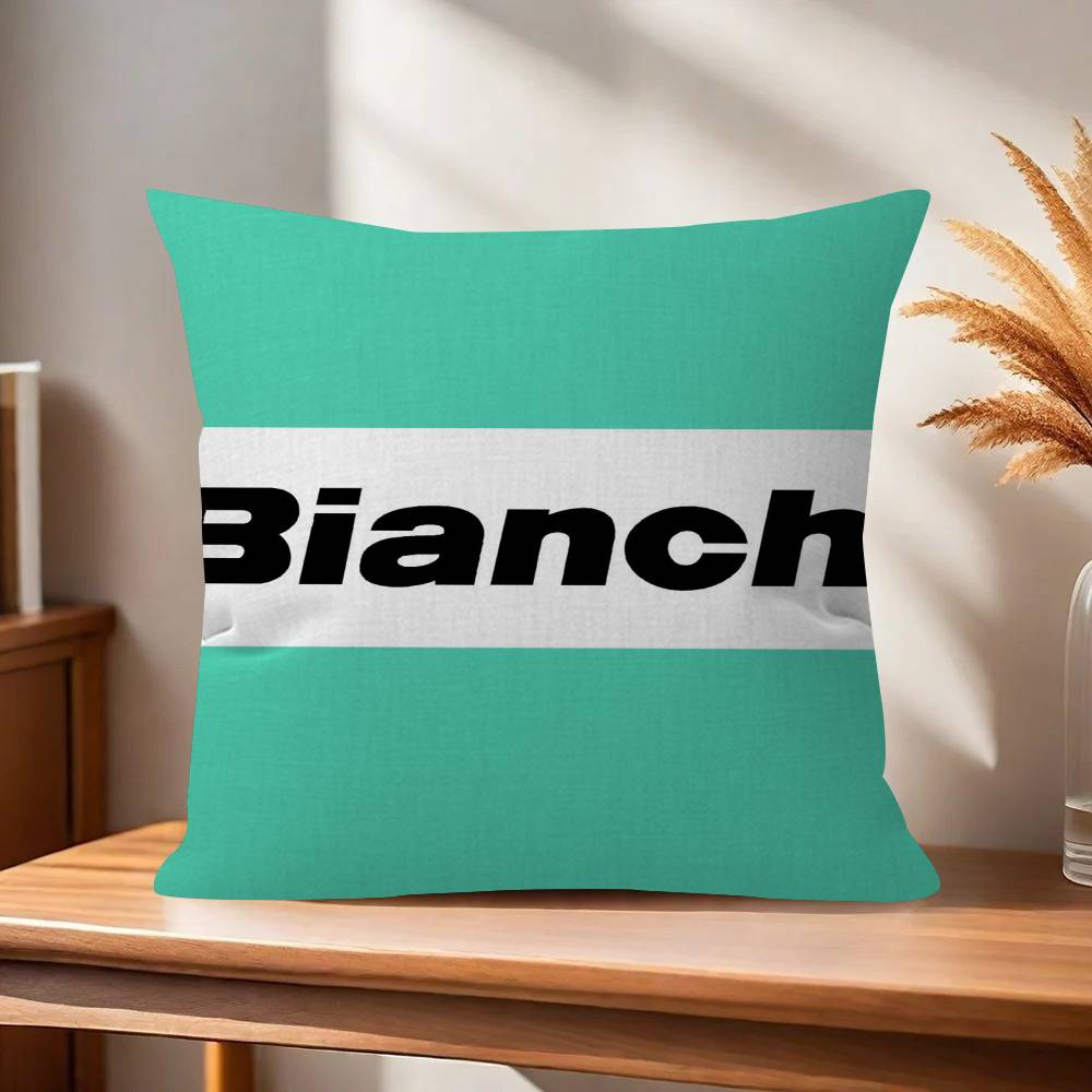 Pillow Gift Home Office Decoration Bedroom Sofa Car Cushion Cover case x BBBianchiS Bike Logo