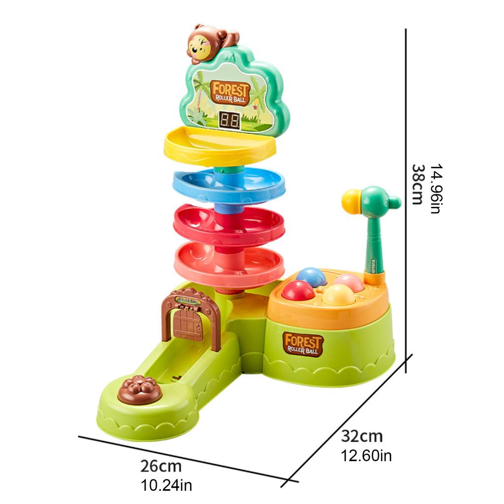 Educational Balls Drop Toy for Toddlers Develop Fine Motor Skills and Cognitive Abilities with Swirling Tower