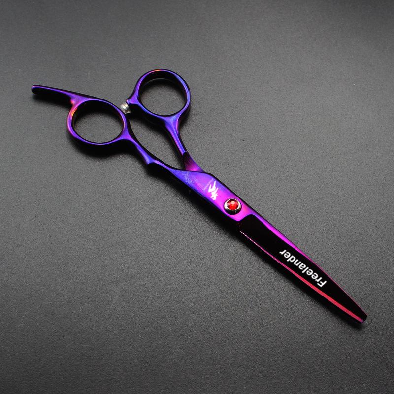 6.0 Inch Black New Professional Hairdressers Hair Scissors Japan 440C Barber Big Cutting Scissors Thinning Shears Hair Clipper