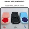 Qixing Portable Fingerprint Ink Pad - Red, Blue, Black for Office Use and Diary Stamps