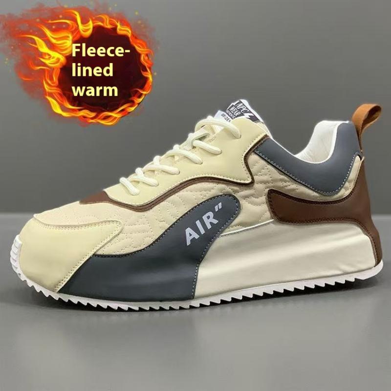 

Мужские осенне-зимние легкие туфли на толстой подошве, увеличивающие рост, белые, повседневные, подходящие ко всему, мужские спортивные туфли 47