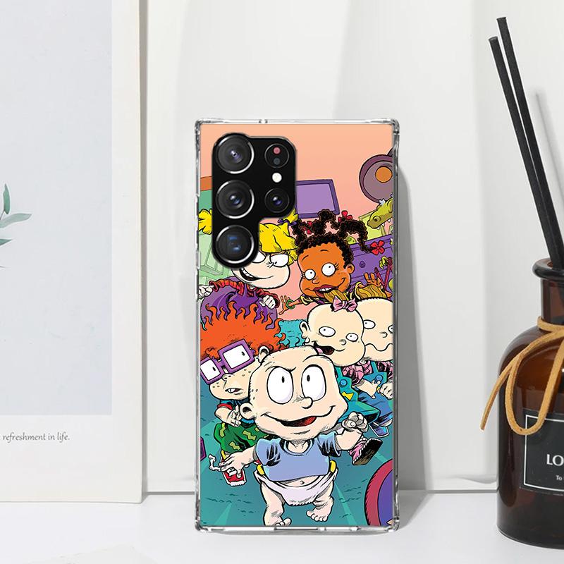 Cartoon R-Rugrat Phone Case For Samsung Galaxy S24 S23 S22 S21 Fe S20 Ultra S10 S9 + S8 Plus S10E Art Fundas Back Cover