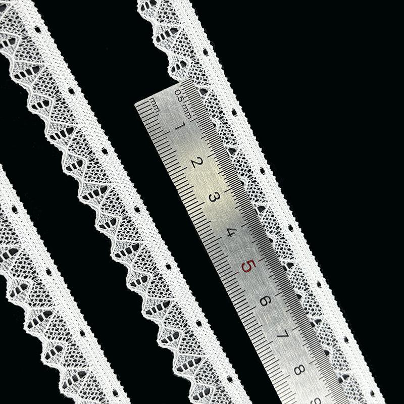 WH7622 High Elasticity Lace Border, High Elasticity Soft Lace Wave 1.5CM White Lace Underwear Socks Lace Accessories белый