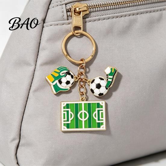 Long-lasting Keychain Football Peripheral Keychain, Jersey with Metal Sports Enamel Color, Lightweight Portable Fan Accessory Trophy