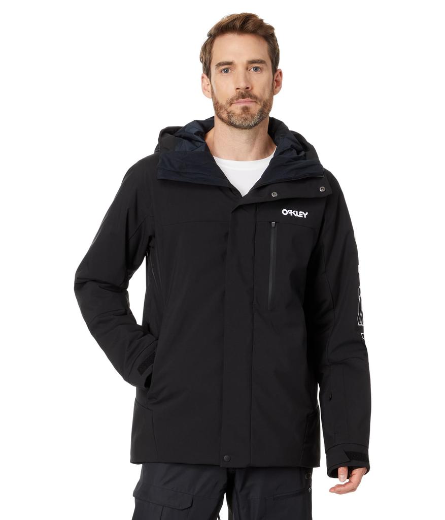 Oakley Repellent Jacket TNP TBT Insulated Jacket Size S Size Windproof/Water (05F) Black/White Logo, (Japanese M)