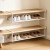 Adjustable Layered Shoe Rack Space Saving Shoe Organizer For Home Shoe Cabinet Under Shelf Shoe Storage