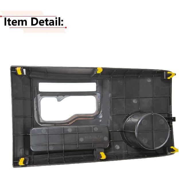 RLB-HILON Black Center Console Shifter Bezel Gear Shift Panel Cover Cup Holder Trim Compatible With Toyota Tacoma 2005-2015