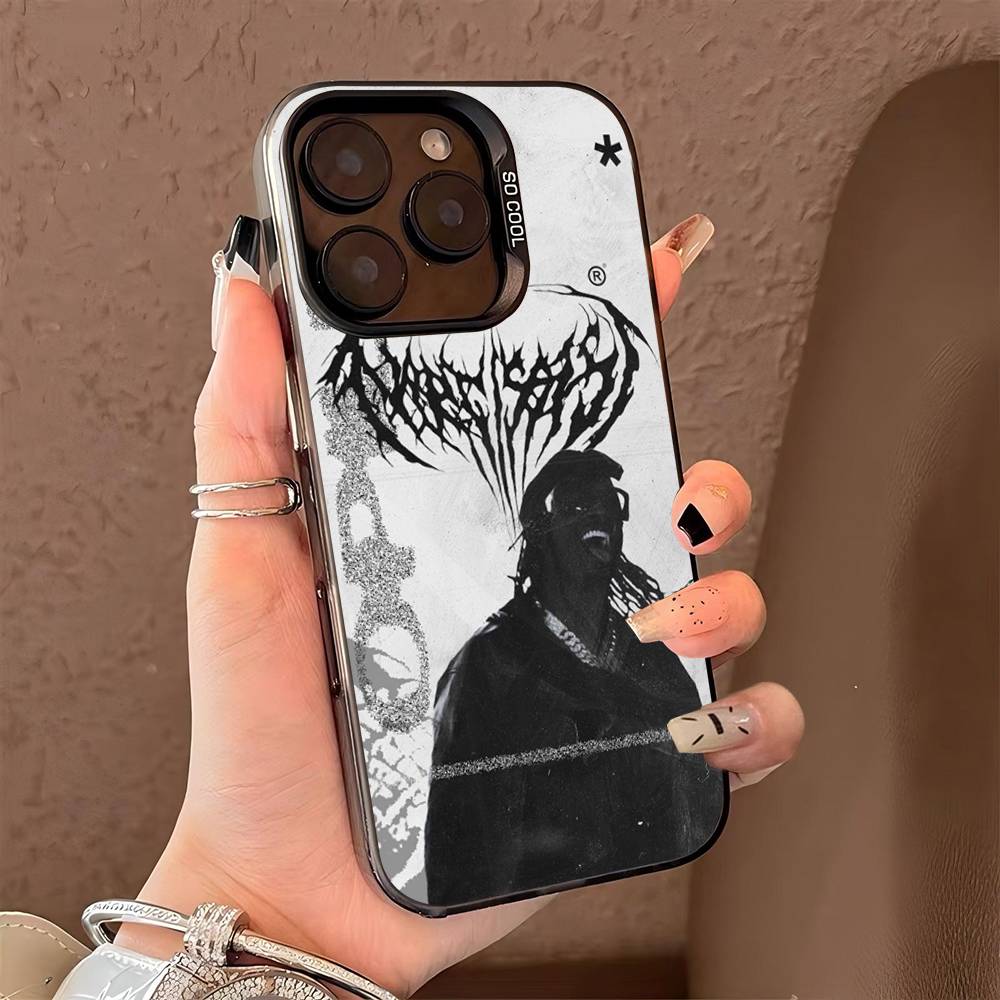 O-Opium Rap Playboi Carti Phone Cover For IPhone 16 15 14 13 12 11 17 Pro Max Plus Color Silver Shell