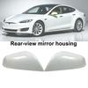 For Tesla Model S Side Rearview Mirror Cover Mirror Shell Cap 2012-2021 Replacement Car Mirror Housing Accessories