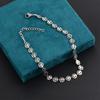 Handmade Heart Chain Necklace Bracelet Anklet For Women Stainless Steel Steel Color Fashion Jewelry With 5cm Extention Chain