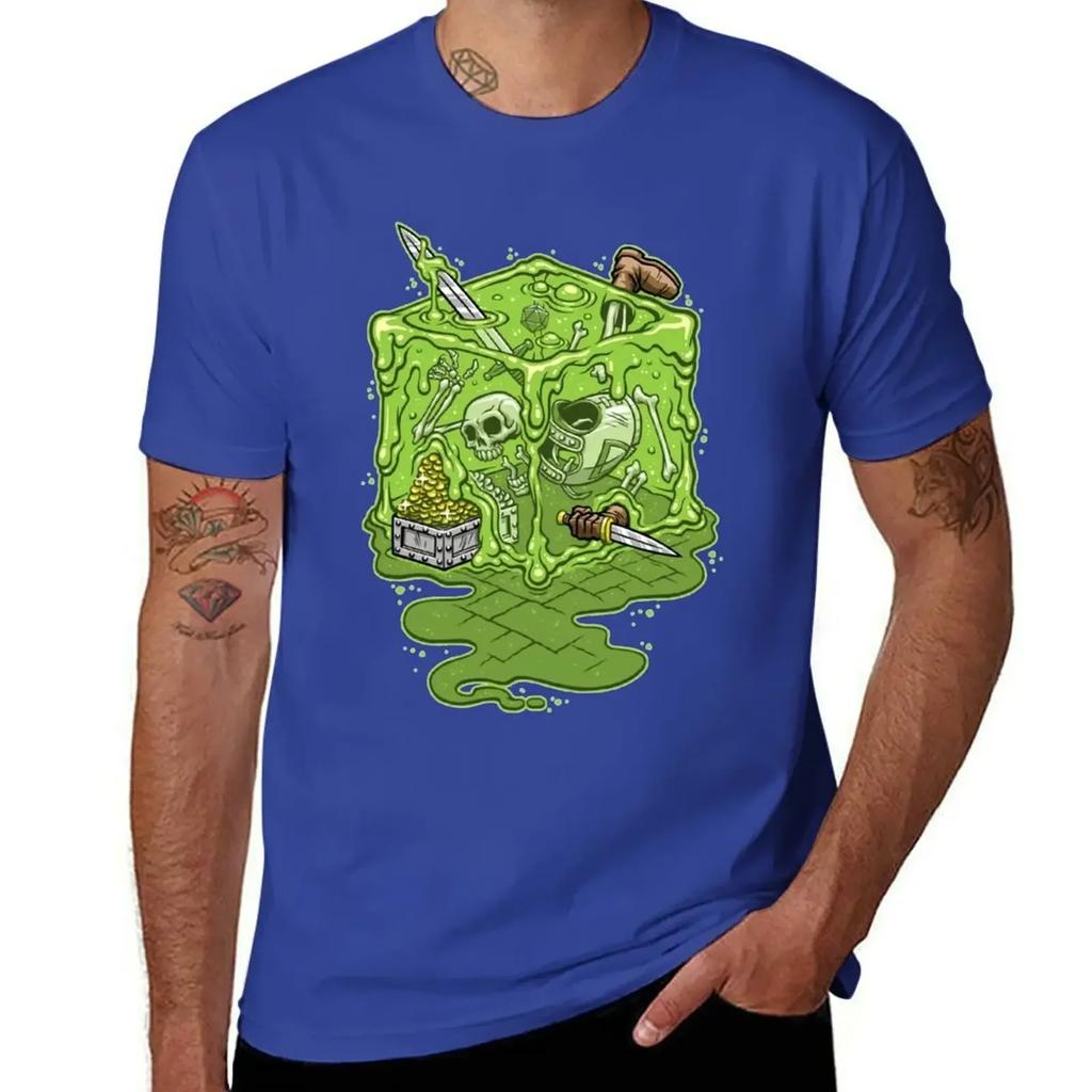 GELATINOUS CUBE! T-Shirt Street Wear Summer Clothes Man Clothes Anime Stuff Men's T Shirts