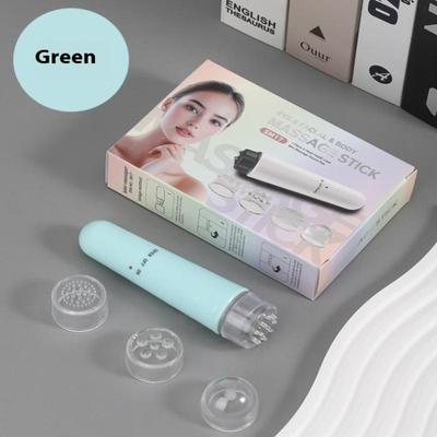 4'ü 1 Arada Elektrikli Yüz Masaj Aleti Mikro Titreşimli Göz Güzellik Aleti Göz Koyu Halkaları Göz Torbaları Şişkinlik Göz Masajı