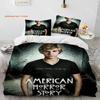 Cute Evan Peters Movie TV Actor Comforter Bedding Set,Duvet Cover Bed Set Quilt Cover Pillowcase,king Queen Size Bedding Se