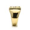 Ring - LUXENTER - Alphabet Letter B - 18k Yellow Gold - Adjustable Size - 20 Mm