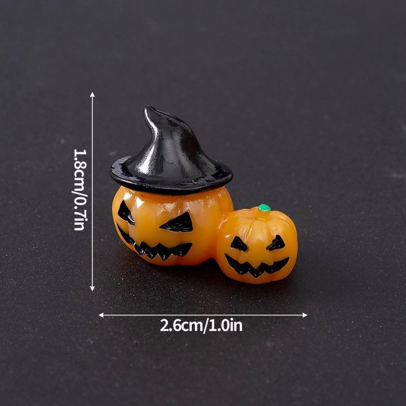 Halloween Decorations Skull Bat Mini Figurines Ornament Desktop Landscape Figurine Decoration
