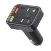 Car Transmitter Wireless Adapter Handsfree Call Music Dual USB Port 1 Type C 7 Colorful Light Car Accessory DC12‑24V