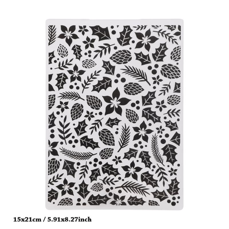 Crafting Stamping Plate for Handmade Projects Sturdy Plastic Texture Art Tool