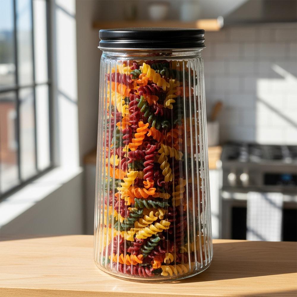 Glass Containers For Loose Products With Lid 1.4 L 3 Pcs.