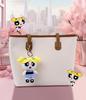 Powerpuff Girls Bubbles Plush Keychain - Cute Cartoon Doll for New Year Gift