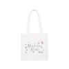 Matin Kim × Daniel Oh Artist Project Eco Bag — Cotton Tote with Painting Artwork Print | Korean Designer Collaboration | White / Black