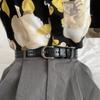 Trendy Black Versatile Pu Belt For Women Great For Casual And Formal Attire