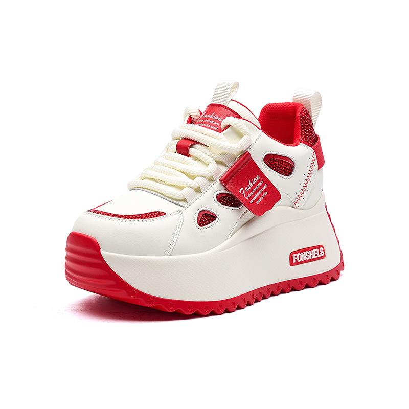 Forrest Gump casual shoes for women 2026 new thick soled Korean version versatile height increasing retro women's shoes trend