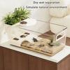 Turtles Enclosure Tanks With Layered Platforms Cave Wetland Simulation And 360 Degree Visibilities For Reptiles Pet