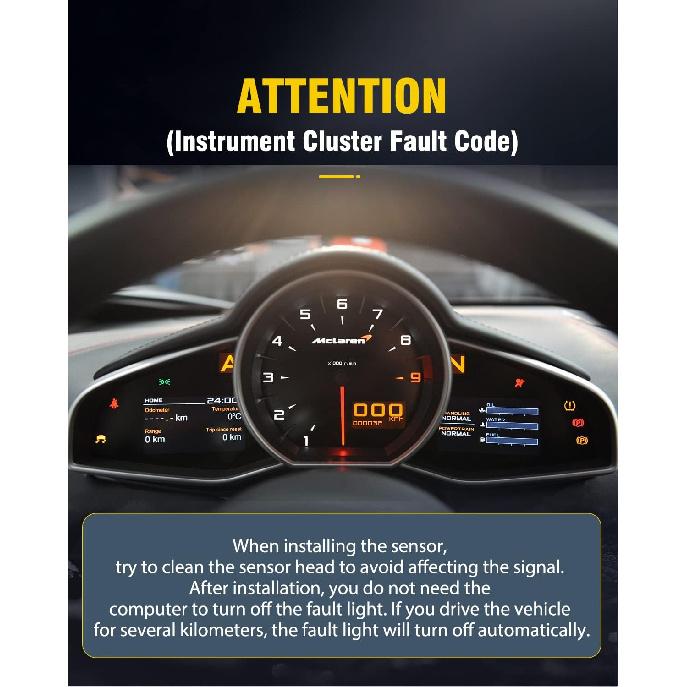 ABS Wheel Speed Sensor Front Left or Right 15229012 ALS1465 SU9451 Front Wheel Speed Sensor for Cadillac Escalade for Chevy Silverado 1500 Tahoe