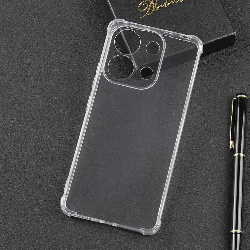 Applicable to Redmi A5 4G NFC four-corner anti-drop mobile phone case Redmi K80PRO transparent TPU airbag soft silicone case