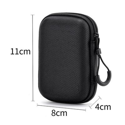 New Hard Shell EVA Storage Box Black Portable Pouch Carrying Bag Mini Small Bag for Earphone