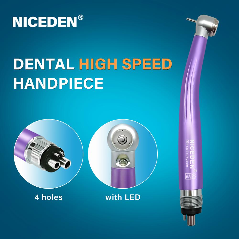 Colorful Dental High Speed Handpiece Dental Equipment Air Tubine Max Style Push Button Type or Key Type Contra Angle